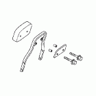 VTX1300C Chrome backrest with pad (low)