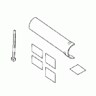 VTX1300C Chrome billet driveshaft bolt cover (