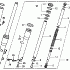 VT750CA Передняя вилка