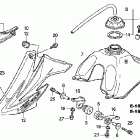 CRF80F Топливный бак