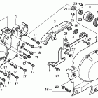 VTX1800F1 Крышка картера левая