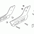 VTX1300C Backrest @ chrome carrier attachment
