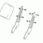 VTX1300C Deluxe chrome backrest with pad