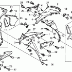 CBR1000RR Обтекатель средняя часть