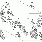 VTX1800F1 Передний тормозной суппорт правый