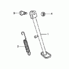 CRF70F Подножка