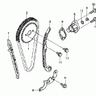 CRF150F Cam chain @ tensioner ('06-'08)