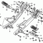 CB900F Подножки