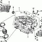 VT1100C Задняя головка цилиндров