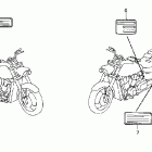 VTX1800F3 Наклейки предупреждения