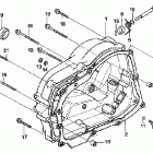 CRF100F Крышка картера правая
