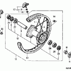 CR125R Заднее колесо