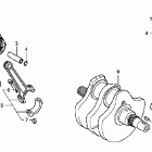 VT750DCA Коленвал и поршни