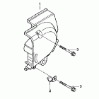 CB250 Левая задняя крышка картера