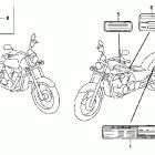 VT600CD Наклейки предупреждения