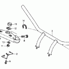 VTX1300C Руль и панель переднего номера