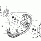 CR85RB Заднее колесо