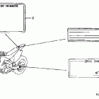 CR125R Наклейки предупреждения