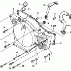 CR85RB Крышка картера правая