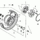 VTX1300S Заднее колесо