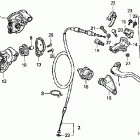 CR250R Handle lever @ switch @ cable ('04-'07)