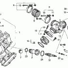 VTX1300C Передняя головка цилиндров