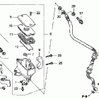 VTX1300C Главный тормозной цилиндр - передний