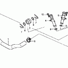 VT750CA Патрубки охлаждения