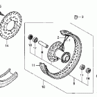 VTX1300S Переднее колесо