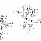VTX1300S Руль и панель переднего номера