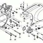 VT1100C Крышка картера левая