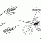 CRF250X Наклейки
