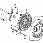 VT1100C Задний тормоз