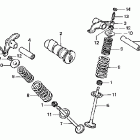 CRF100F Распредвал и клапана