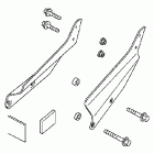 VTX1800F1 Backrest chrome rr carrier mount brackets