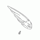 VTX1800N3 Chrome front fender ornament