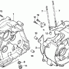 CRF80F Картер двигателя