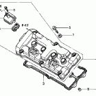 CB900F Крышка головки цилиндров