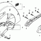 VTX1800N3 Rear fender @ grab rail (2)