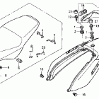 CB900F Сидение и облицовка сидения