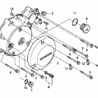 VT750CA Крышка картера левая