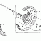CRF100F Переднее колесо
