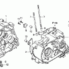 CRF100F Картер двигателя