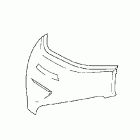 GL1800 Windshield garnish (chrome)