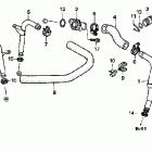 VT1100C Патрубки охлаждения