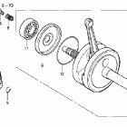 CRF80F Crankshaft @ piston (crf80f)