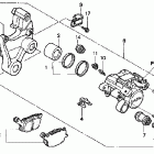 VT1100C2 Задний суппорт тормозной