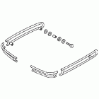 GL1800 Saddlebag rail set (chrome)