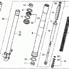 CR85RB Передняя вилка