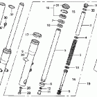 VT750CA Передняя вилка